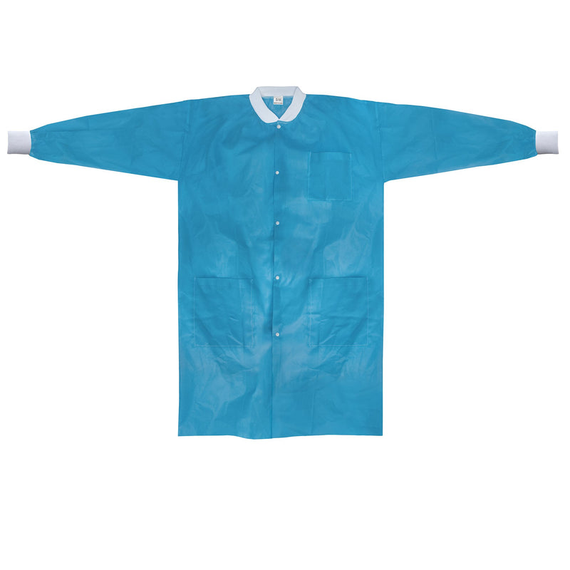 Mckesson Lab Coat, Small / Medium, Blue, Sold As 30/Case Mckesson 34141200