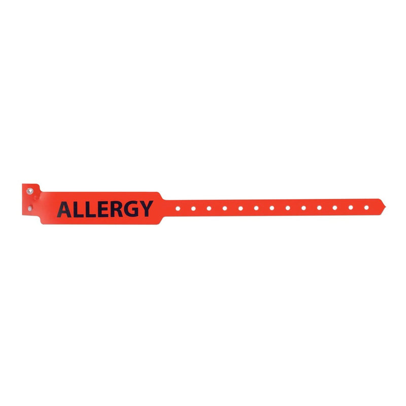 Sentry® Superband® Alert Bands® Identification Wristband, 11-1/2 Inch, Red, Sold As 500/Box Precision 5055-16-Pdm