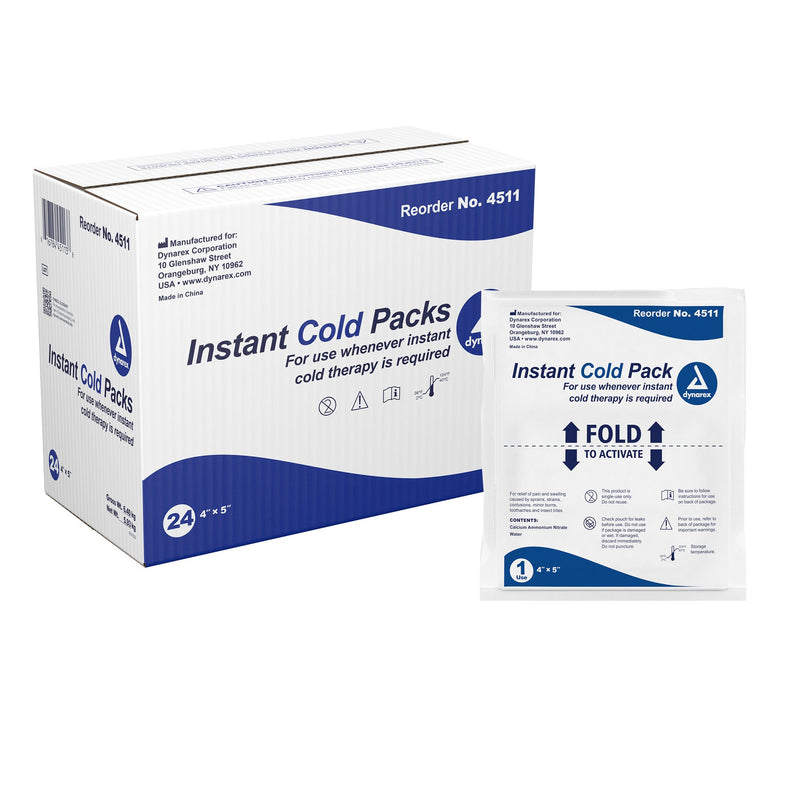 Dynarex® Instant Cold Pack, 4 X 5 Inch, Sold As 24/Case Dynarex 4511