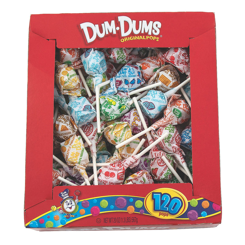Dum Dums® Lollipop, Sold As 120/Box Spangler 00066