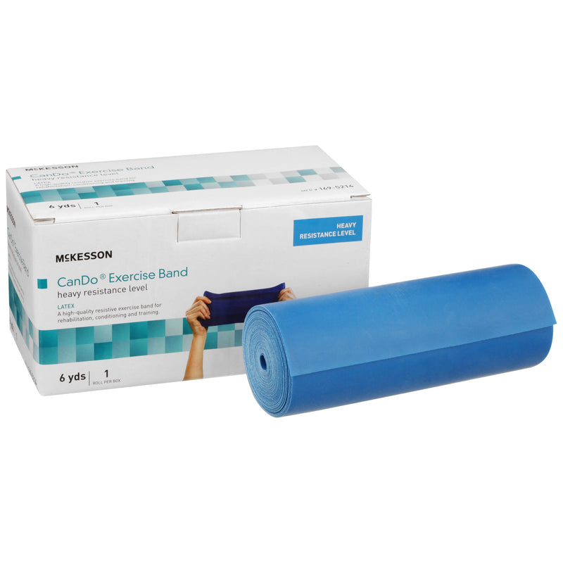 Mckesson Exercise Resistance Band, Blue, 5 Inch X 6 Yard, Heavy Resistance, Sold As 1/Each Mckesson 169-5214