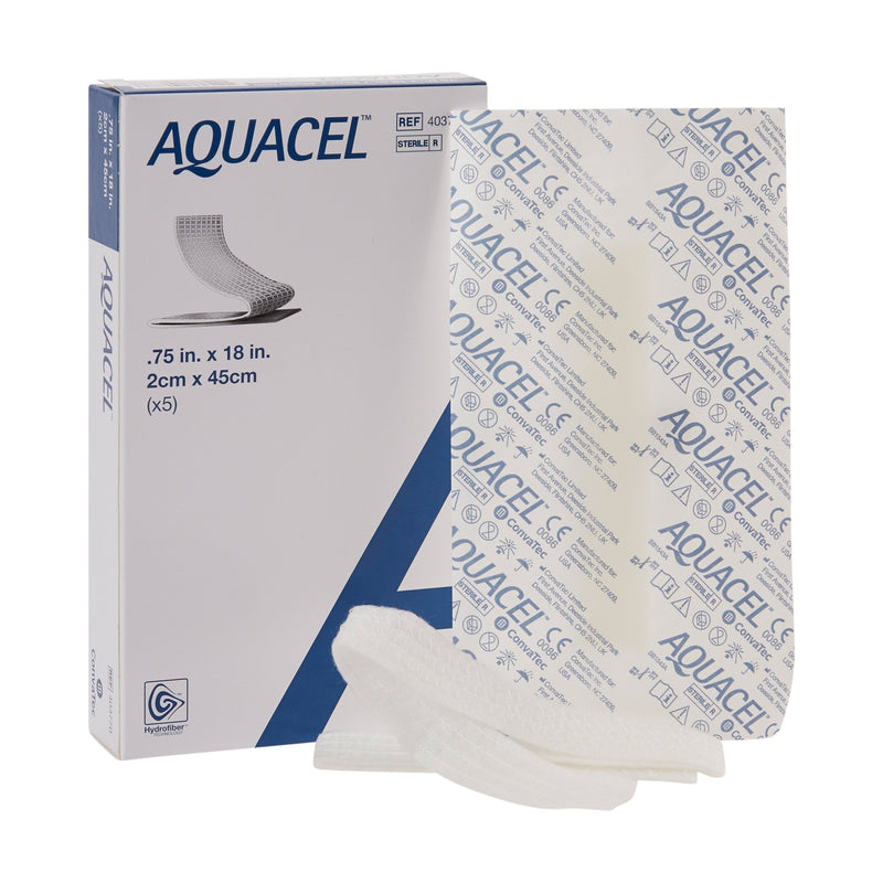 Aquacel® Ribbon Hydrofiber® Dressing, ¾ X 18 Inch, Sold As 5/Box Convatec 403770