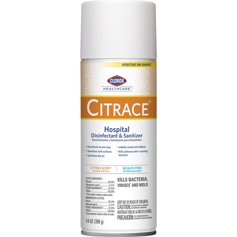 Clorox Healthcare Citrace Surface Disinfectant, Citrus Scent, 14 Oz, Sold As 12/Case The 49100