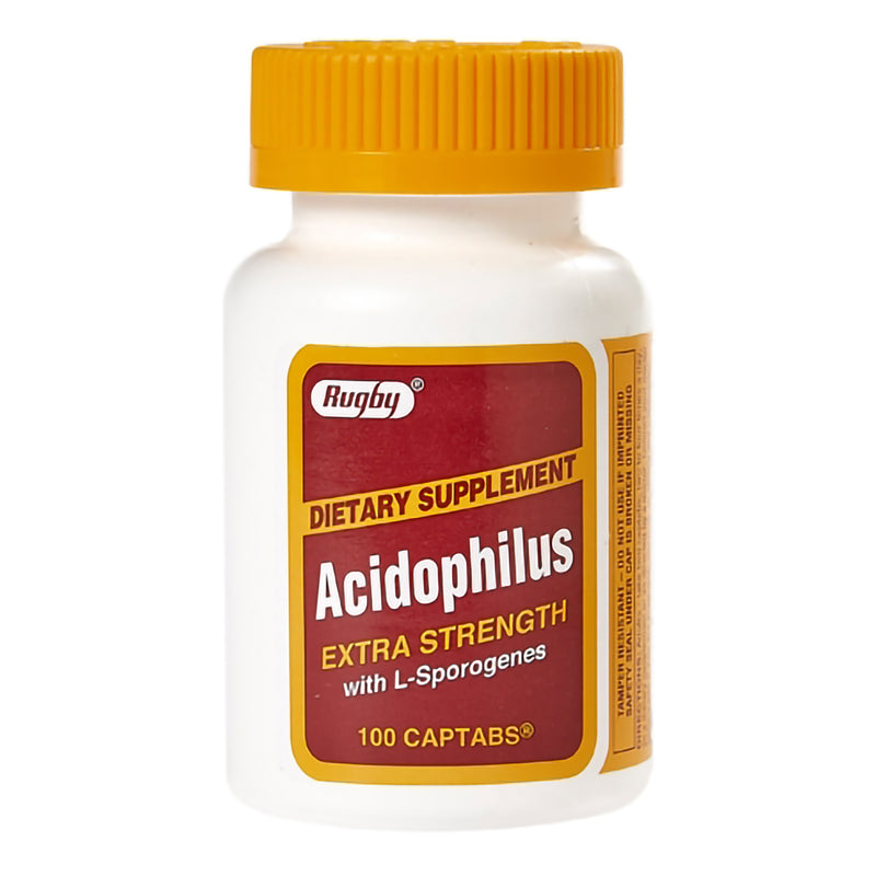 Rugby® Lactobacillus Acidophilus / Lactobacillus Sporogenes Probiotic Dietary Supplement, Sold As 1/Bottle Major 00536718101