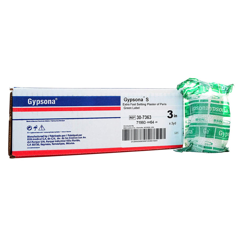 Gypsona® S Plaster Bandage, 3 Inch X 3 Yard, Sold As 12/Box Bsn 30-7363