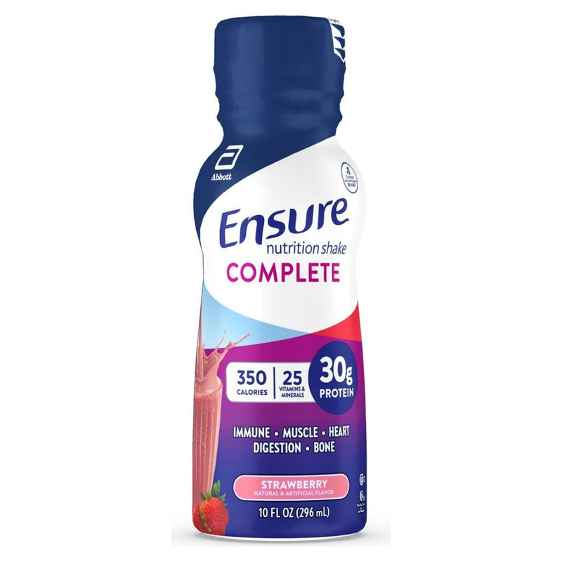 Ensure Complete® Nutrition Shake, Strawberry, 10-Ounce Bottle, Sold As 1/Bottle Abbott 68059