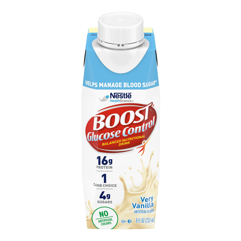 Boost® Glucose Control Vanilla Balanced Nutritional Drink, 8-Ounce Carton, Sold As 4/Case Nestle 41679015782