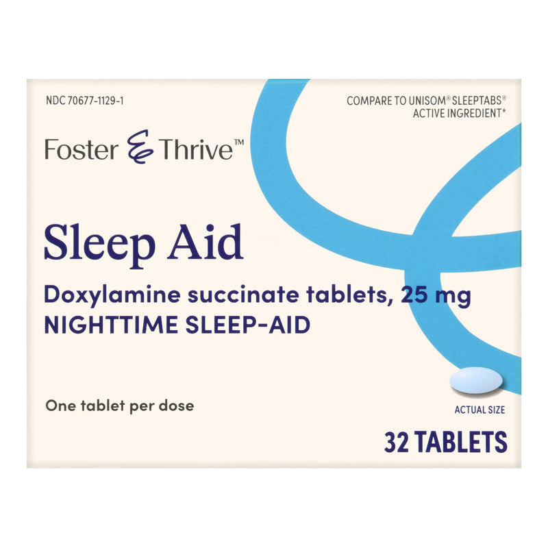 Foster & Thrive® Doxylamine Succinate Sleep Aid, Sold As 1/Box Mckesson 70677112901