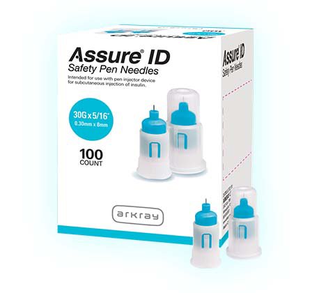 Needle, Pen Assure Id Safety 8Mmx30G (100/Bx 12Bx/Cs), Sold As 1200/Case Arkray 278130