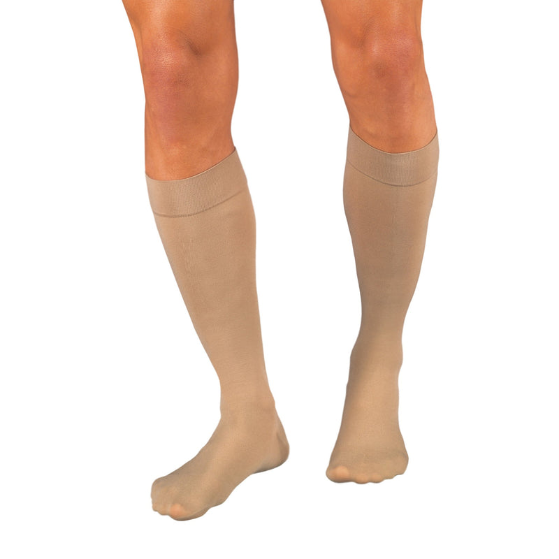 Relief® Compression Knee-High Stockings, Large, Beige, Sold As 1/Pair Bsn 114632