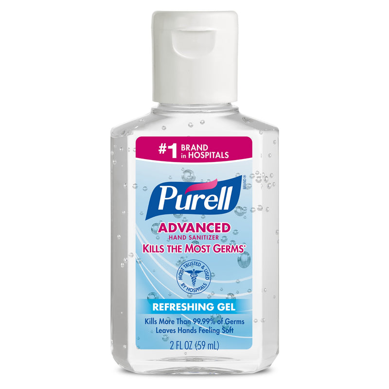 Purell Advanced Hand Sanitizer 70% Ethyl Alcohol Gel, Bottle, 2 Oz, Sold As 1/Each Gojo 9605-24