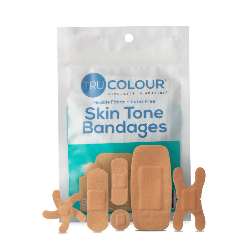 Trucolour® Beige Adhesive Strip, Assorted Shapes And Sizes, Sold As 30/Pack Tru-Colour Tcb-Aasd