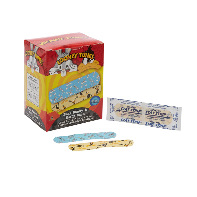 Looney Tunes™ Stat Strip® Adhesive Strip, 3/4 X 3 Inch, Sold As 1200/Case Dukal 1075737
