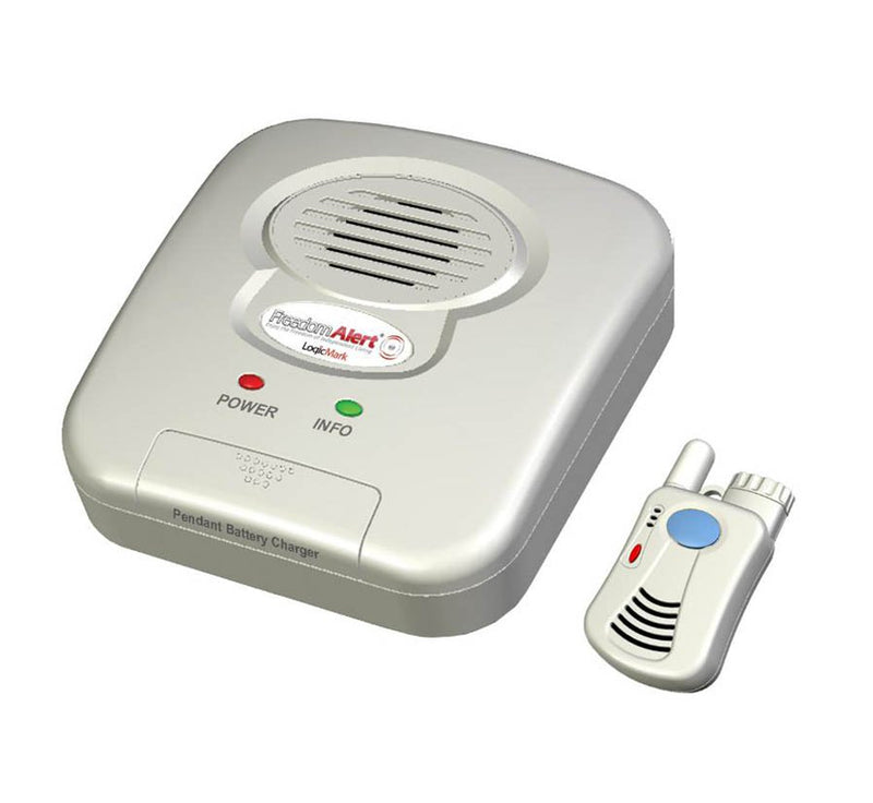 PERSONAL EMERGENCY RESPONSE SYSTEM FREEDOMALERT® 0-3 4 X 1-1 4 X 3 INCH WHITE   BLUE, SOLD AS 1/EACH, LOGIC 35911