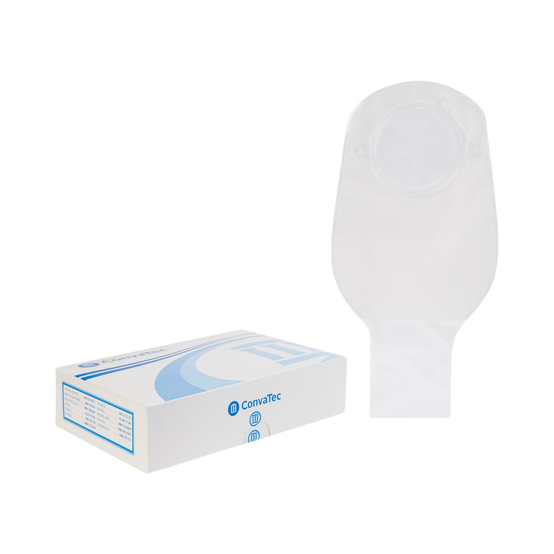 Sur-Fit Natura Two-Piece Colostomy Pouch Drainable, Vinyl, 12 Inch Length, 2¾ Inch Flange, Transparent, Sold As 10/Box Convatec 401514