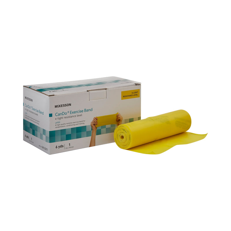 Mckesson Exercise Resistance Band, Yellow, 5 Inch X 6 Yard, X-Light Resistance, Sold As 1/Each Mckesson 169-5211