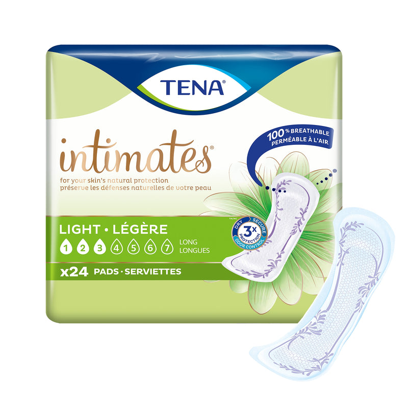 Tena® Intimates™ Ultra Thin Light Long Bladder Control Pad, 10-Inch Length, Sold As 24/Bag Essity 54344