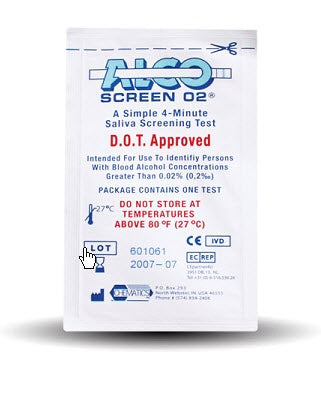 Alco-Screen® .02 Rapid Test, Sold As 24/Box Chematics 56288