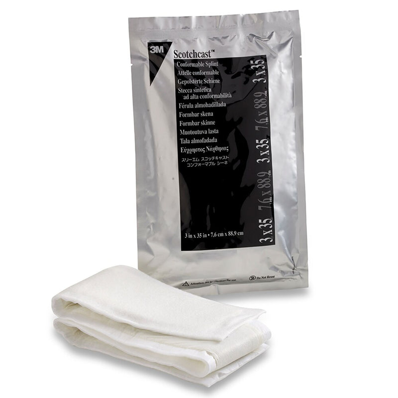 3M™ Scotchcast™ Quick Step Double Sided Felt Padded Splint, 3 X 35 Inch, Sold As 10/Case 3M 75335