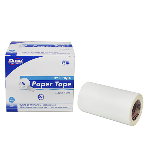 Dukal™ Paper Medical Tape, 3 Inch X 10 Yard, White, Sold As 48/Case Dukal P310