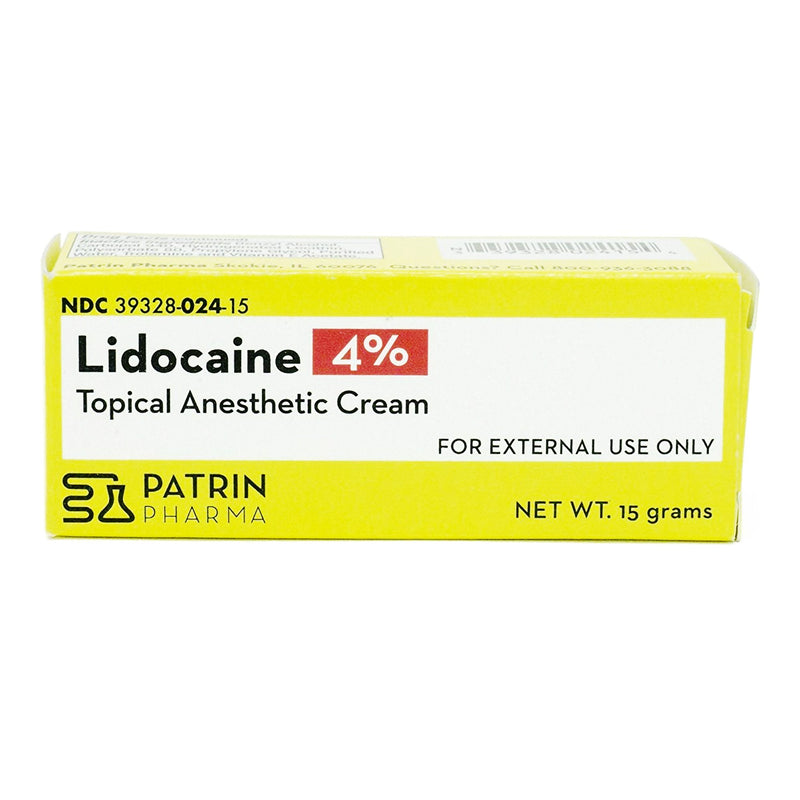 Lidocaine, Crm 4% 15Gm, Sold As 1/Each Patrin 39328002415