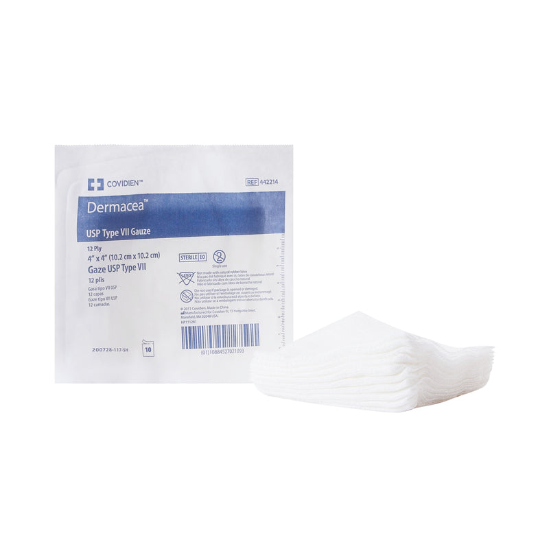 Dermacea™ Sterile Usp Type Vii Gauze Sponge, 4 X 4 Inch, Sold As 1280/Case Cardinal 442214