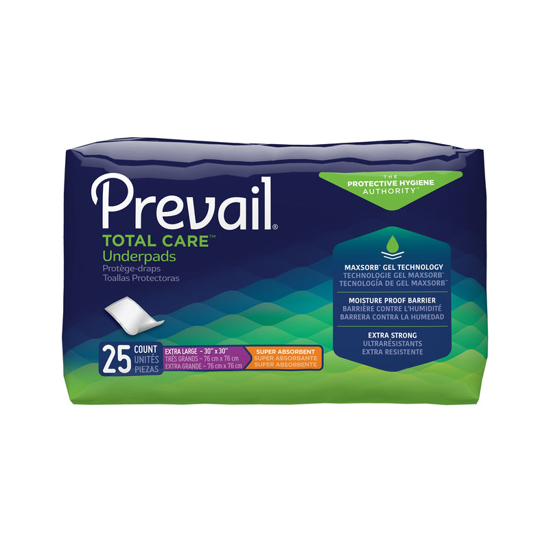 Prevail® Total Care™ Heavy Absorbency Underpad, 30X 36 Inch, Sold As 100/Case First Up-100/1