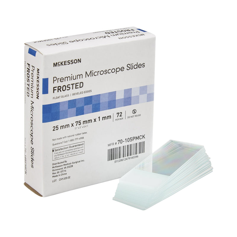 Mckesson Premium Frosted Microscope Slide, 25 X 75 Mm, Sold As 1440/Case Mckesson 70-105Pmck