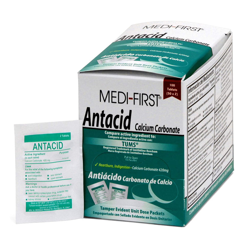 Medi-First® Calcium Carbonate Antacid, Sold As 24/Case Medique 80233