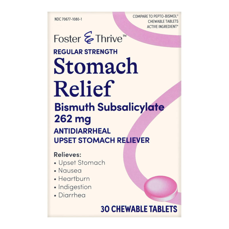 Foster & Thrive™ Bismuth Subsalicylate Anti-Diarrheal, Sold As 30/Carton Mckesson 70677108001