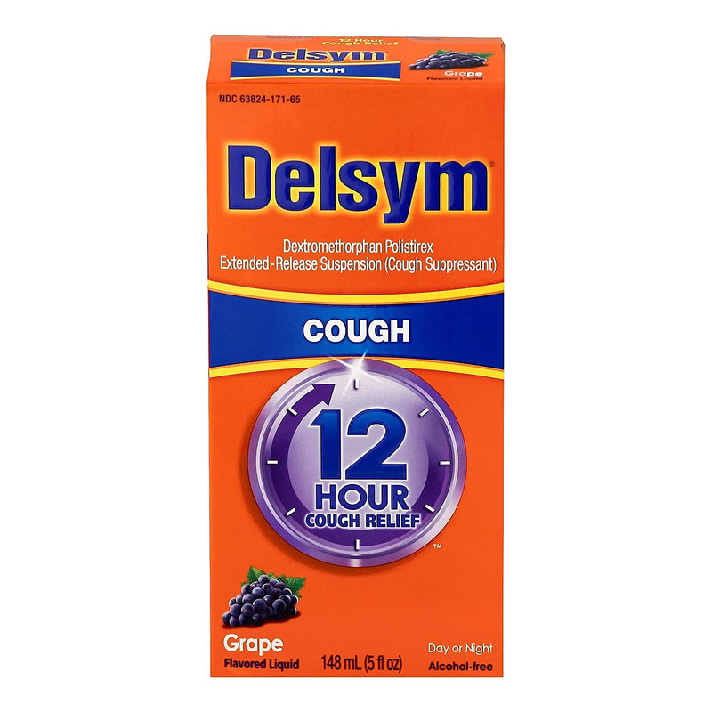 Delsym® Dextromethorphan Cold And Cough Relief, Sold As 1/Each Reckitt 36382417165