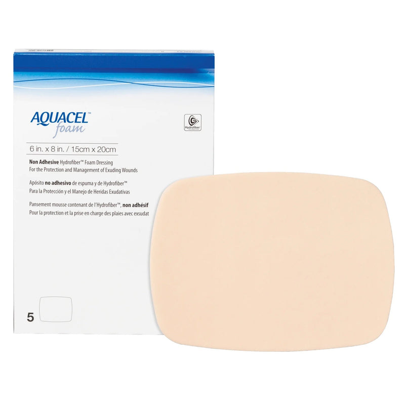 Aquacel® Nonadhesive Without Border Foam Dressing, 6 X 8 Inch, Sold As 1/Each Convatec 420637
