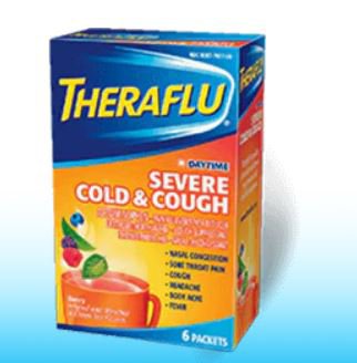 Theraflu® Severe Cold & Cough Daytime Packets Berry, Sold As 1/Box Glaxo 00067791706