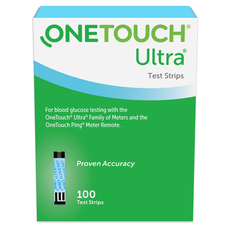 Onetouch® Ultra® Blue Blood Glucose Test Strip, Sold As 100/Box Lifescan 02289503