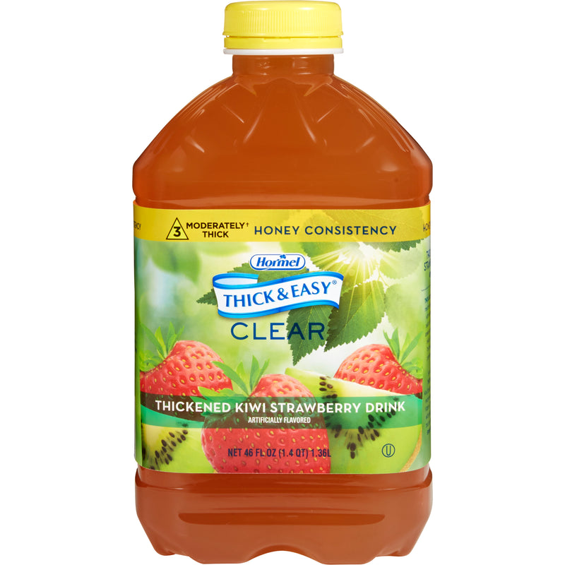 Thick & Easy® Clear Honey Consistency Kiwi Strawberry Thickened Beverage, 46-Ounce Bottle, Sold As 6/Case Hormel 11840