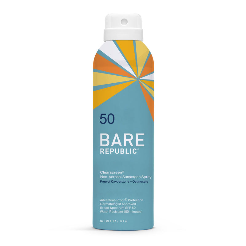 Sunscreen Bare Republic®Clearscreen® Spf 50 Liquid 6 Oz. Aerosol Can, Sold As 12/Case Coola Br10214
