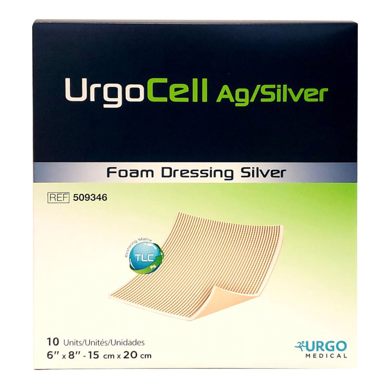 Urgocell™ Ag Silver Foam Dressing, 6 X 8 Inch, Sold As 1/Each Urgo 509346