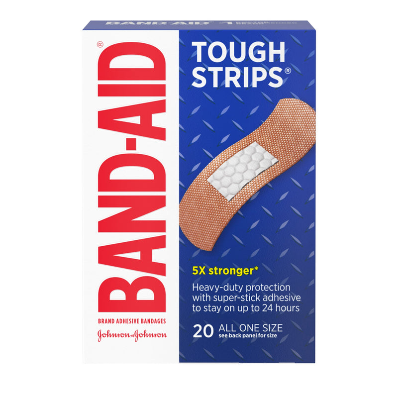 Band-Aid® Tough Strips™ Adhesive Strip, 1 X 3-1/4 Inch, Sold As 20/Box Johnson 00381371171316
