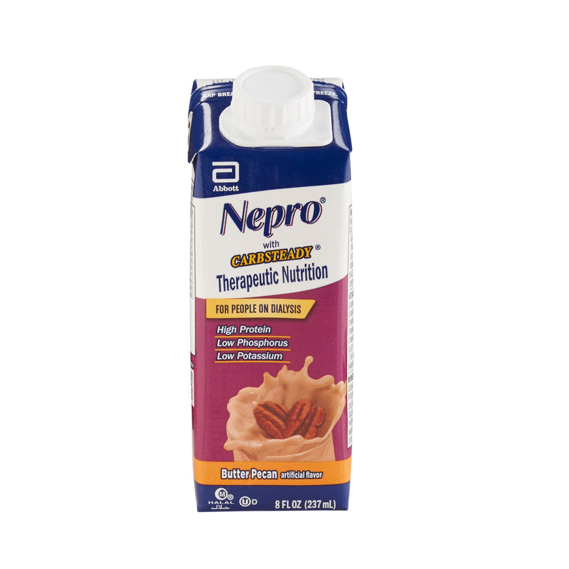 Nepro® With Carbsteady® Butter Pecan Therapeutic Nutrition For People On Dialysis, 8-Ounce Carton, Sold As 24/Case Abbott 64798