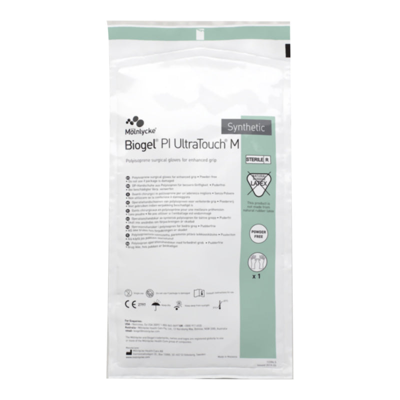 Biogel® Pi Ultratouch™ M Polyisoprene Surgical Glove, Size 7.5, Straw, Sold As 200/Case Molnlycke 42675