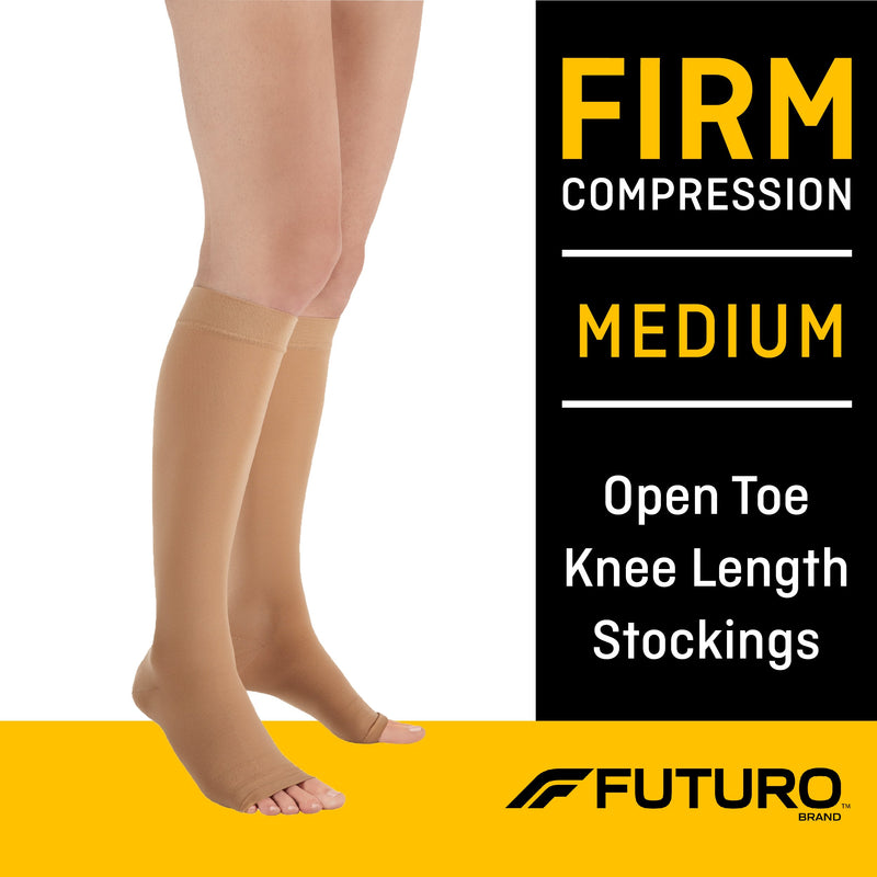 3M™ Futuro™ Knee Length Compression Stockings, Beige, Medium, Sold As 12/Case 3M 71033En
