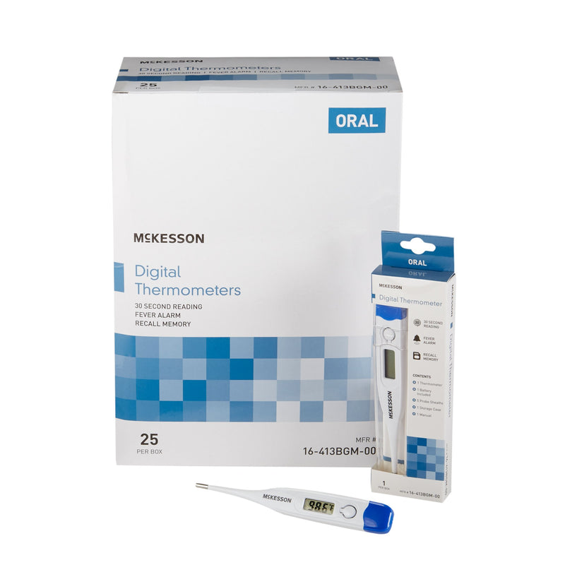 Mckesson Entrust™ Digital Oral Thermometer, Sold As 25/Box Mckesson 16-413Bgm-00