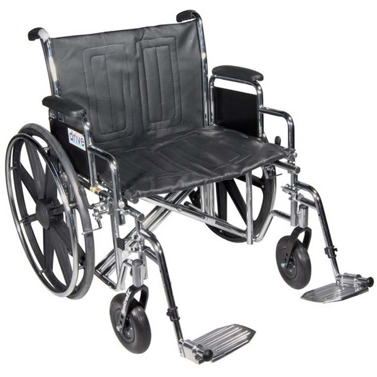 Drive™ Sentra Ec Hd Bariatric Wheelchair, 24-Inch Seat Width, Sold As 1/Each Drive Std24Ecdfa-Elr