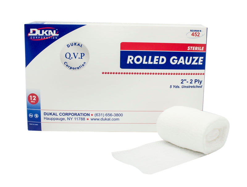 Dukal™ Sterile Fluff Bandage Roll, 2 Inch X 5 Yard, Sold As 96/Case Dukal 452