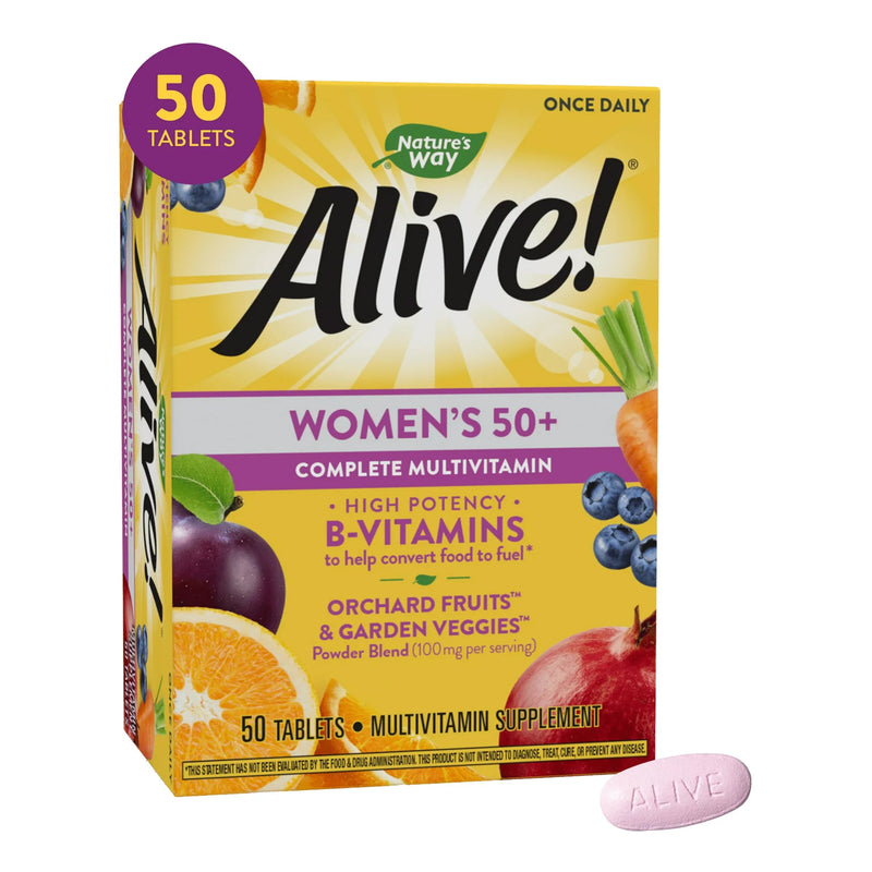Alive, Tab Multivitamin Womens50+ (50/Bx), Sold As 50/Box Nature'S 03367413662