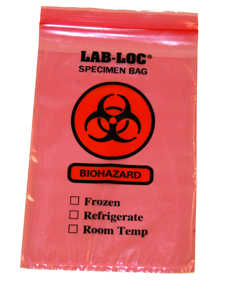 Lab-Loc® Specimen Transport Bag With Document Pouch, 6 X 9 Inch, Sold As 1000/Case Elkay Lab20609Re