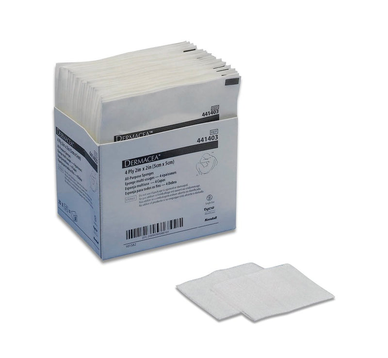 Dermacea™ Sterile Nonwoven Sponge, 2 X 2 Inch, Sold As 25/Box Cardinal 441403