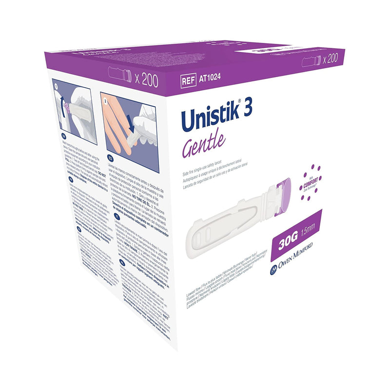 Unistik® 3 Comfort Safety Lancet, Sold As 100/Box Owen At 1042