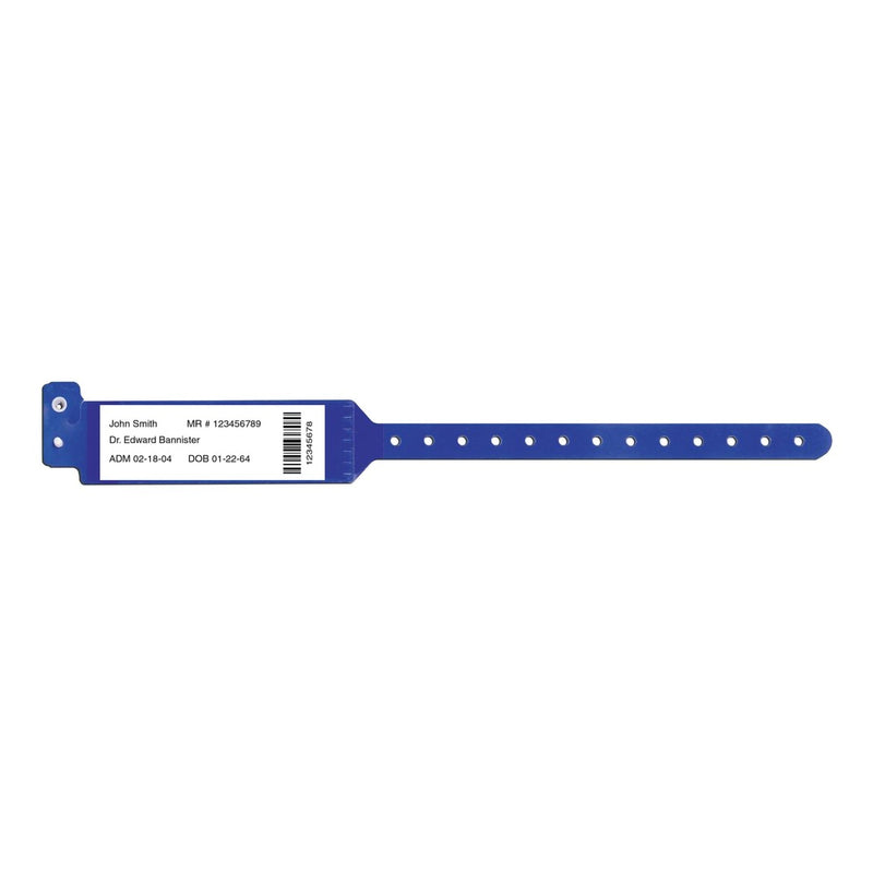 Sentry® Bar Code Labelband® Patient Identification Band, 12 – 13 Inch, Blue, Sold As 500/Box Precision 5080-13-Pdm
