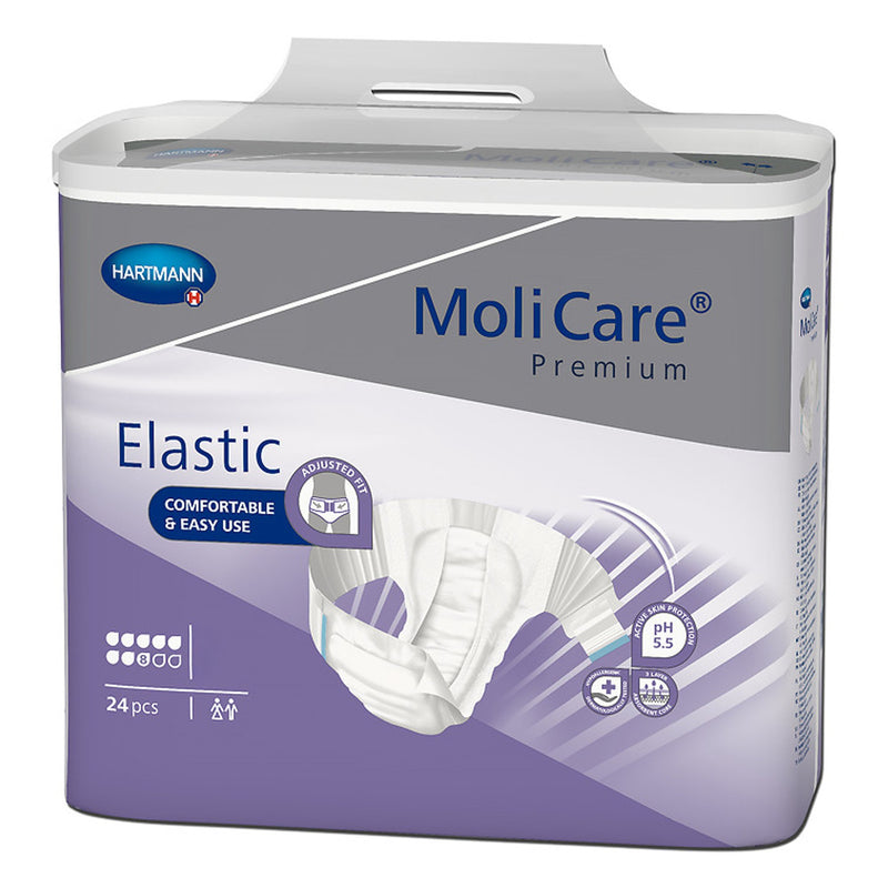 Molicare® Premium Elastic Incontinence Brief, 8D, X-Large, Sold As 56/Case Hartmann 165474